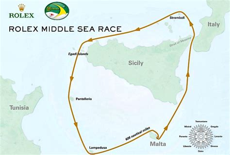 rolex yacht race map|Rolex races malta.